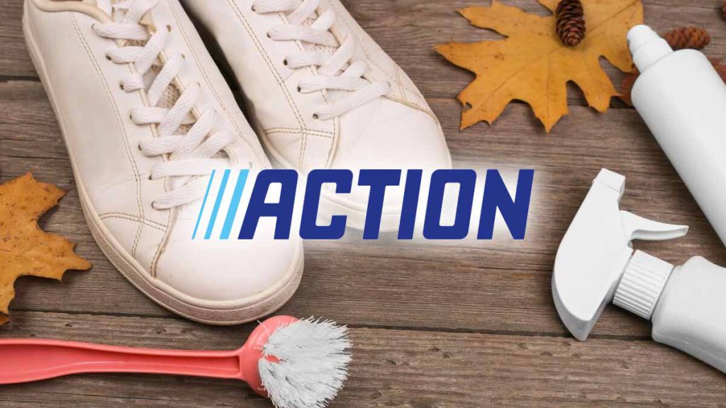 Ce produit Action (dégoûtant) est un détachant naturel hyper efficace pour nettoyer vos chaussures
