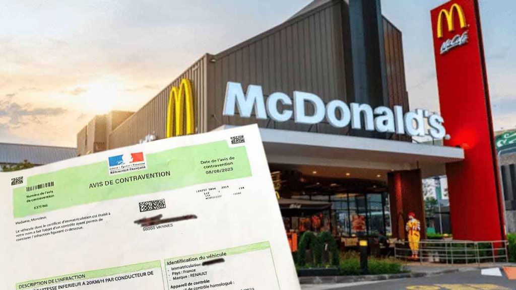 Hallucinant ! Il mange au McDo et se retrouve avec une amende pour une raison incroyable !