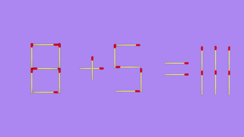 Casse-tête : testez votre QI avec ce défi de 2 mouvements d’allumettes en 25 secondes !