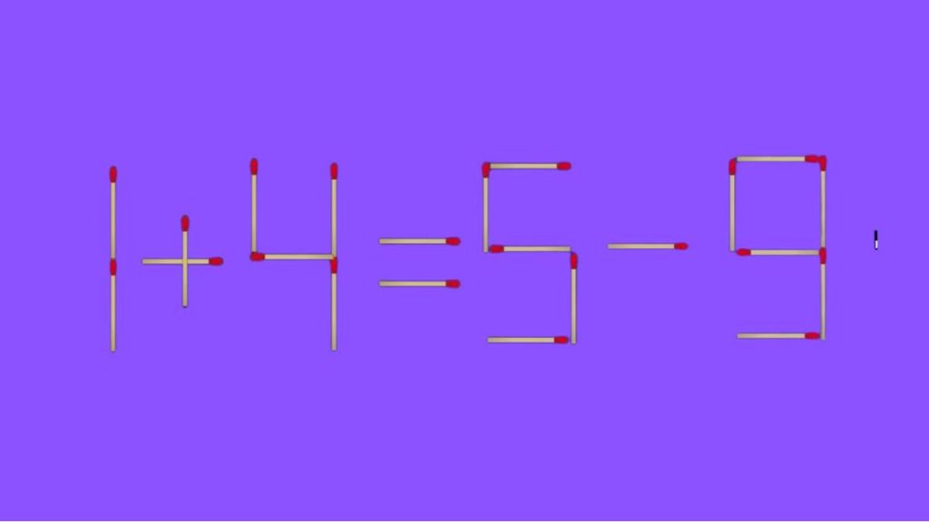 Ce défi mathématique à 1 allumette pour tester efficacement votre matière grise