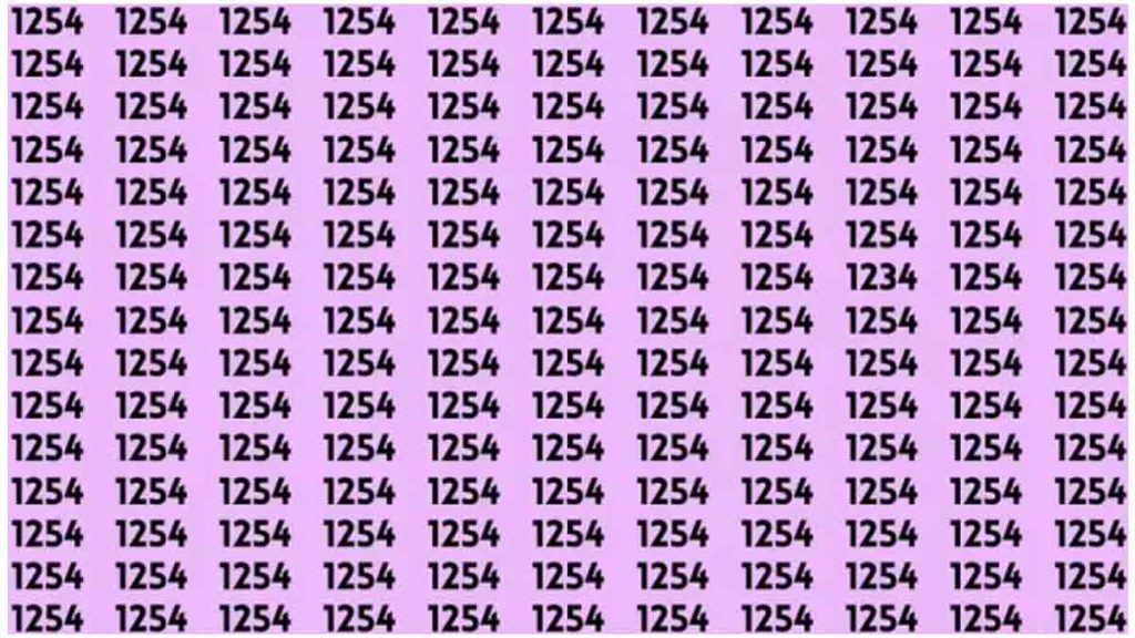 Défi visuel : Si vous avez des yeux de lynx, repérez le nombre 1234 en 12 secondes