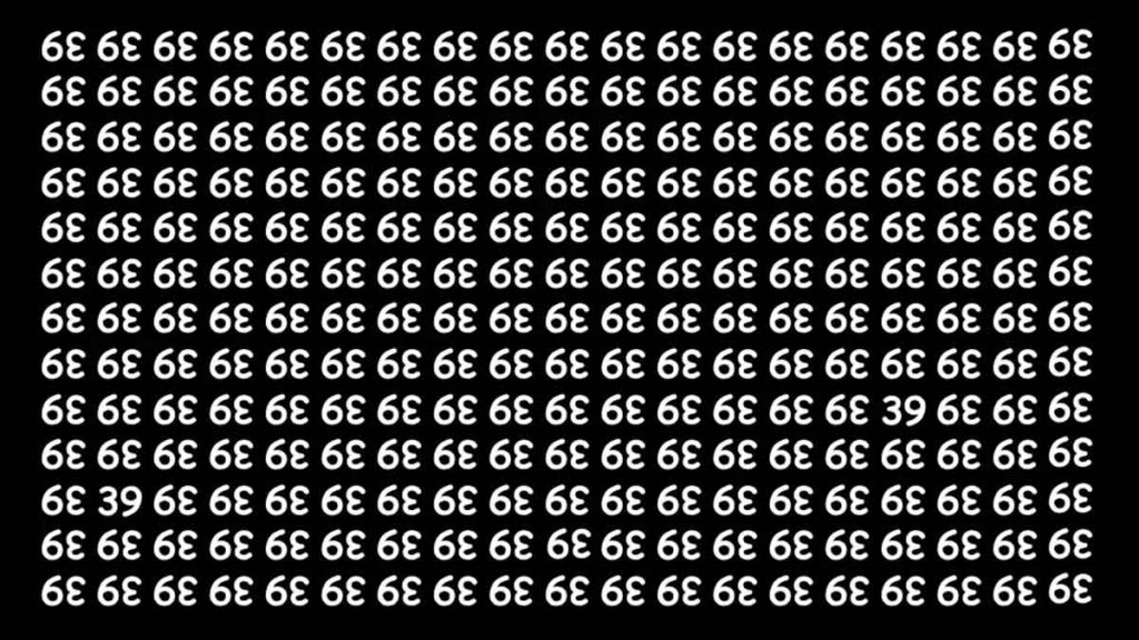 Défi visuel : seulement 1% des gens trouvent le nombre 39 en 15 secondes