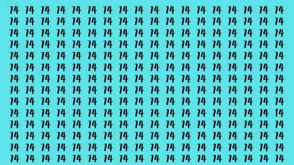 Test IQ : Êtes-vous assez observateur pour trouver le nombre 14 caché en 14 secondes ?