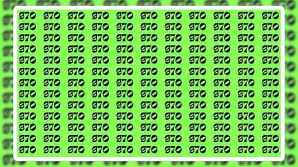 Test d’observation : si vous avez un œil d’aigle, repérez le nombre 870 dans cet amas de 970 en 8 secondes