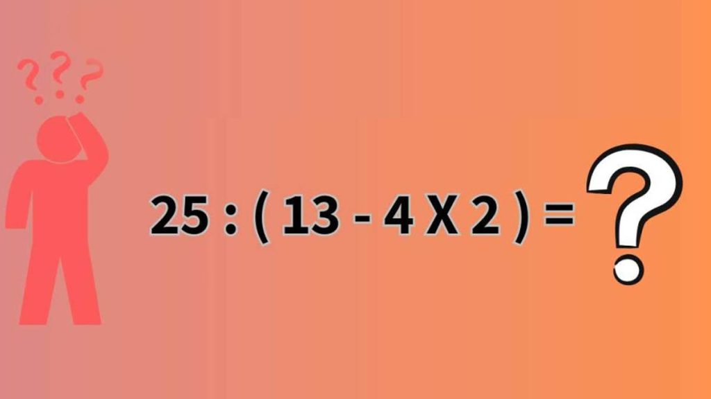 Test QI : seuls les plus intelligents peuvent résoudre cette expression arithmétique