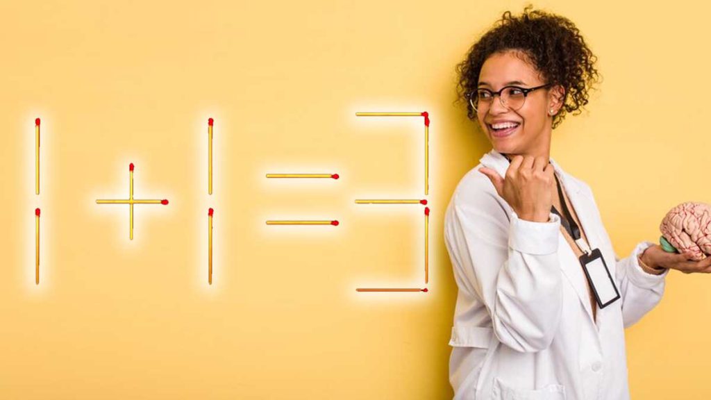 Corrigez cette énigme d'allumette 1 + 1 = 3 en 8 secondes en faisant bouger 1 correspondance