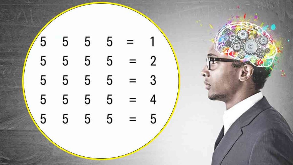 Vous avez 20 secondes pour résoudre ce challenge mathématique et obtenir le résultat avec quatre 5