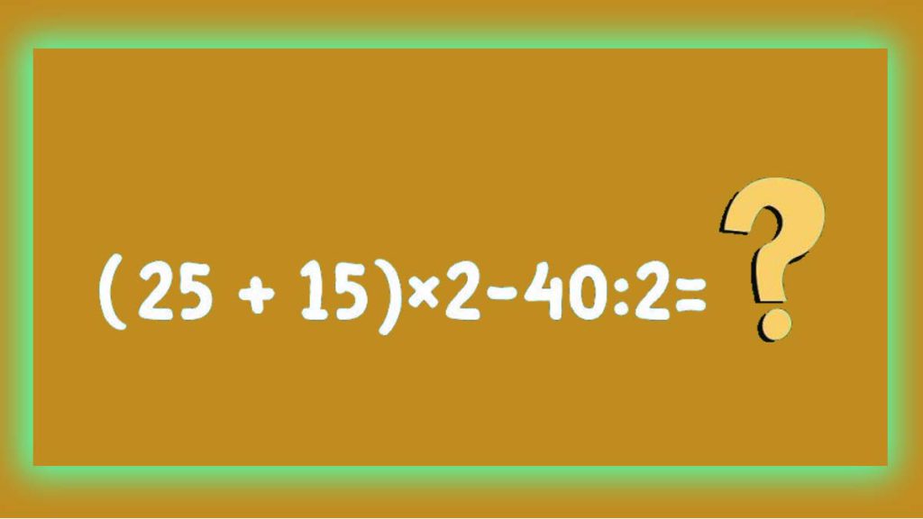 Défi mathématique : pouvez-vous résoudre cette expression en moins de 8 secondes ?
