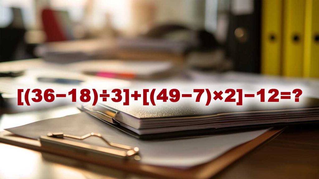 Ce défi mathématique vous fera transpirer : réussirez-vous à le résoudre en moins de 15 secondes chrono ?