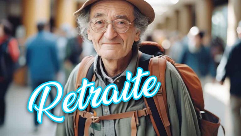 Homme âgé souriant portant un sac à dos, symbolisant la retraite anticipée pour les pères grâce à une astuce méconnue.