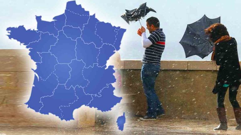 Météo agitée : vent violents, crues et pluie-inondation, la liste des départements concernés