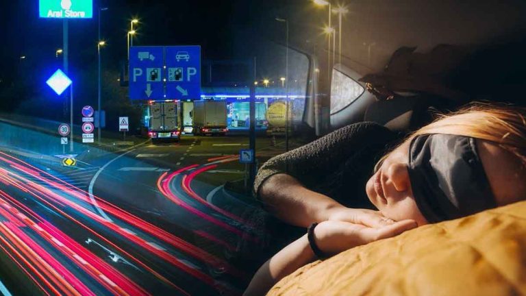 Est-il permis de passer la nuit sur une aire de repos d'autoroute ? Réponse ici