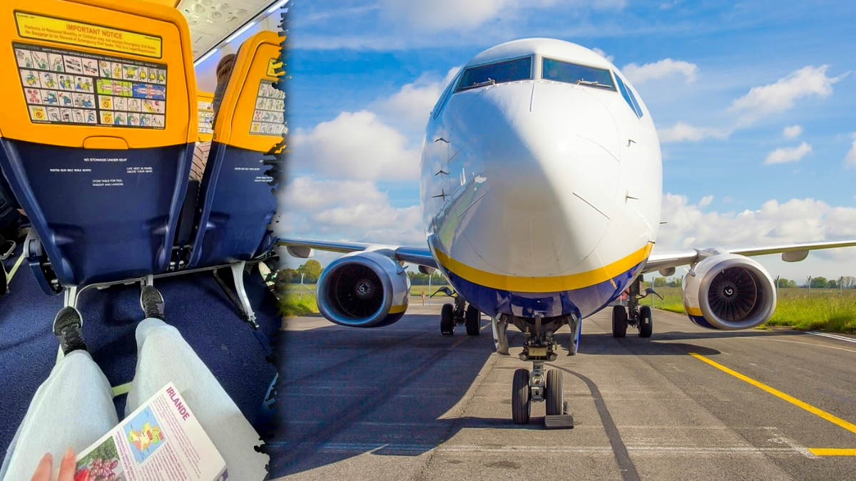 Une passagère publie une remarque amusée sur son siège Ryanair, la compagnie lui répond avec une pointe d’ironie : « Considérez-vous chanceuse »